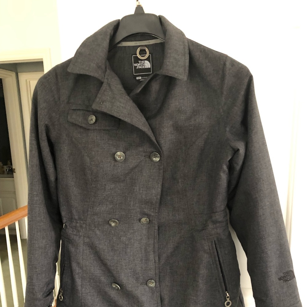 The North Face Gray Pea Coat Small